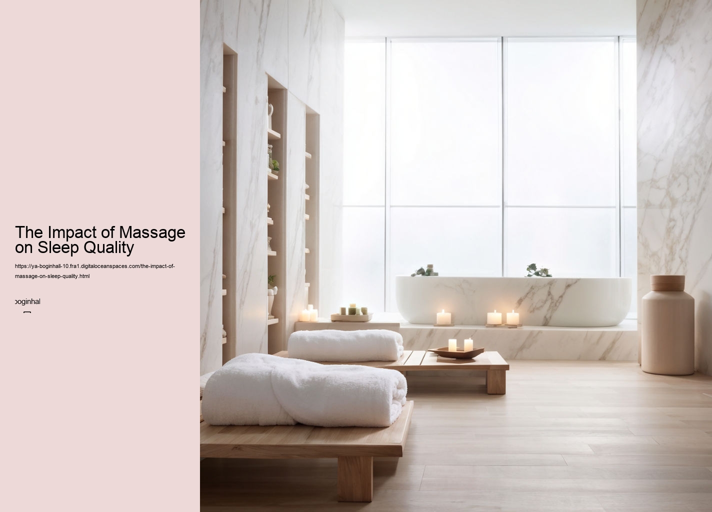 The Impact of Massage on Sleep Quality